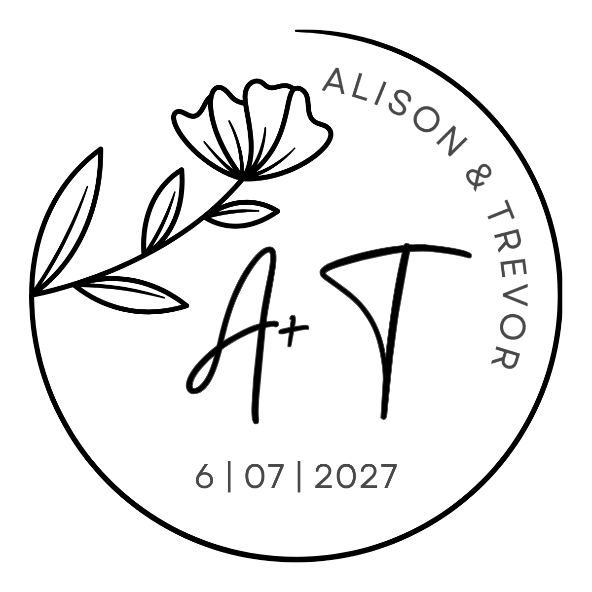 Custom Wedding Logo
