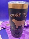 Personalized Livestock Buyer Tumbler