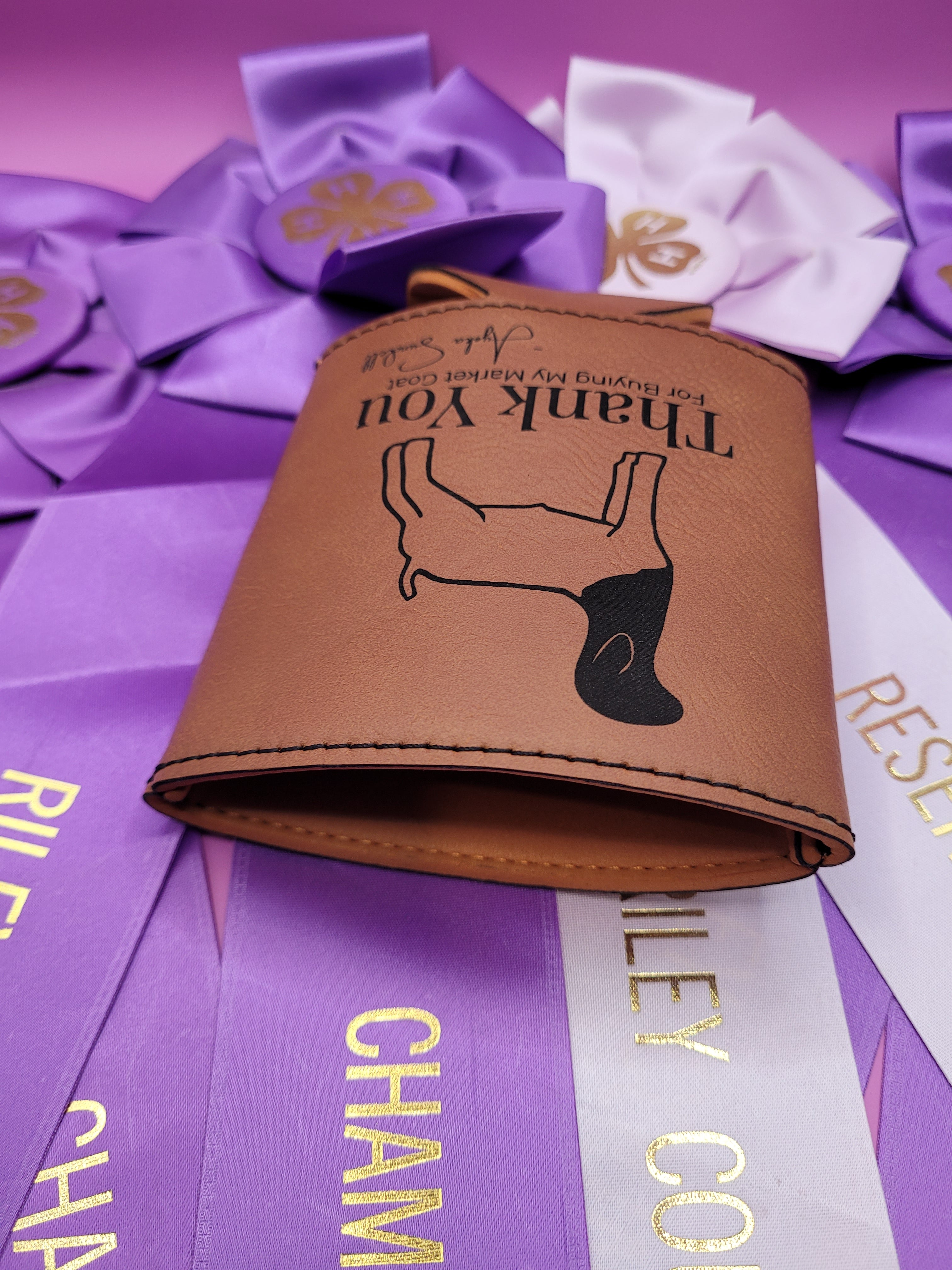 Custom Livestock Buyer Thank You Koozie