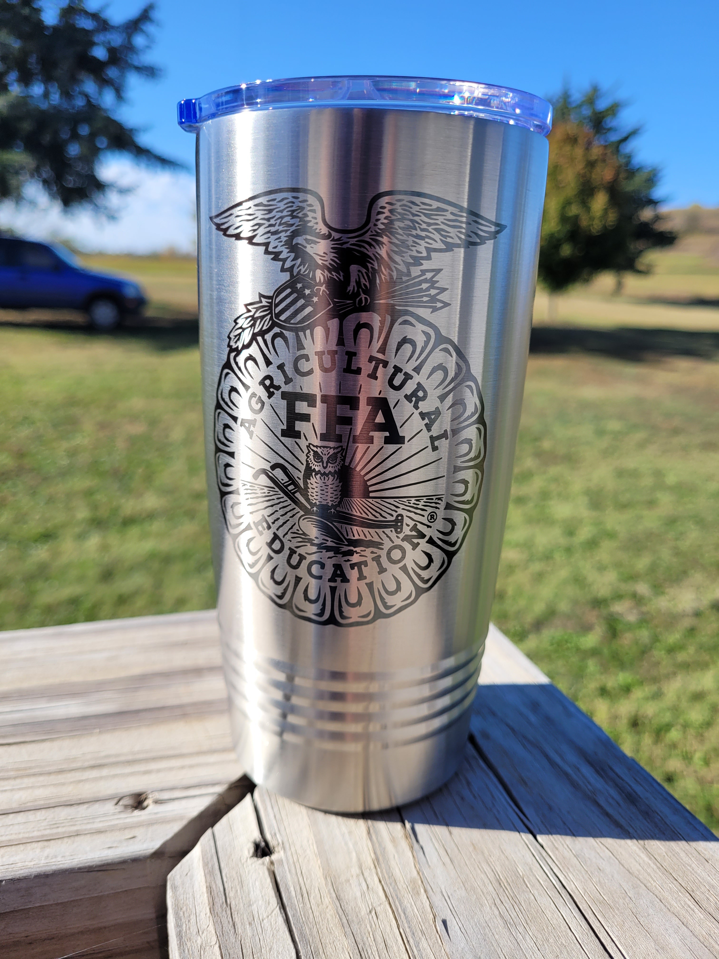 FFA Logo Custom Tumbler - Affinity Licensed - Add Custom Text