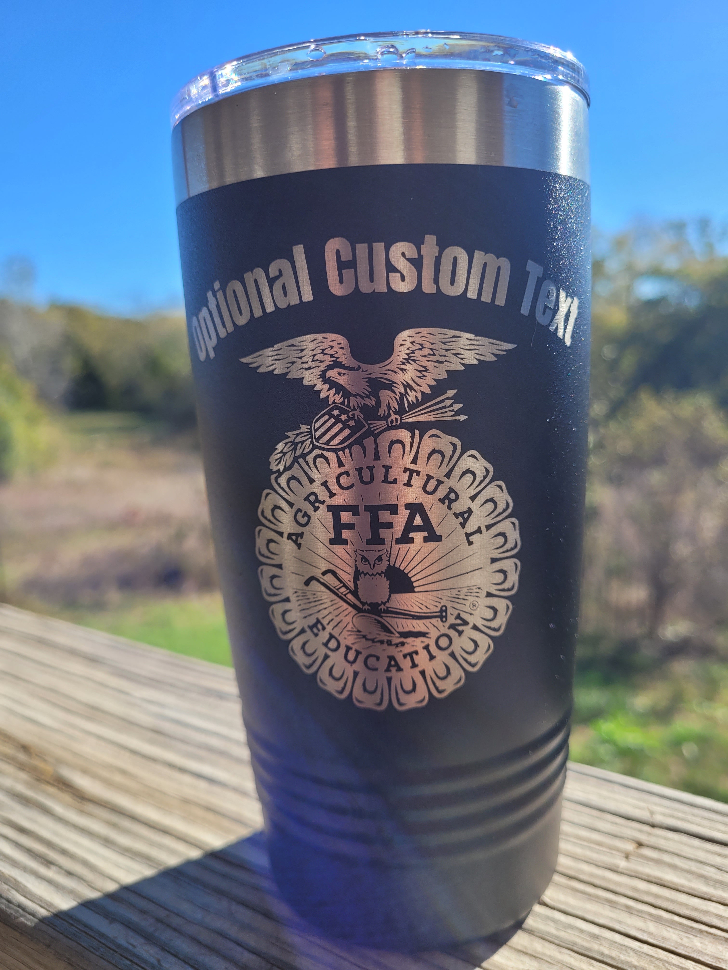 FFA Logo Custom Tumbler - Affinity Licensed - Add Custom Text