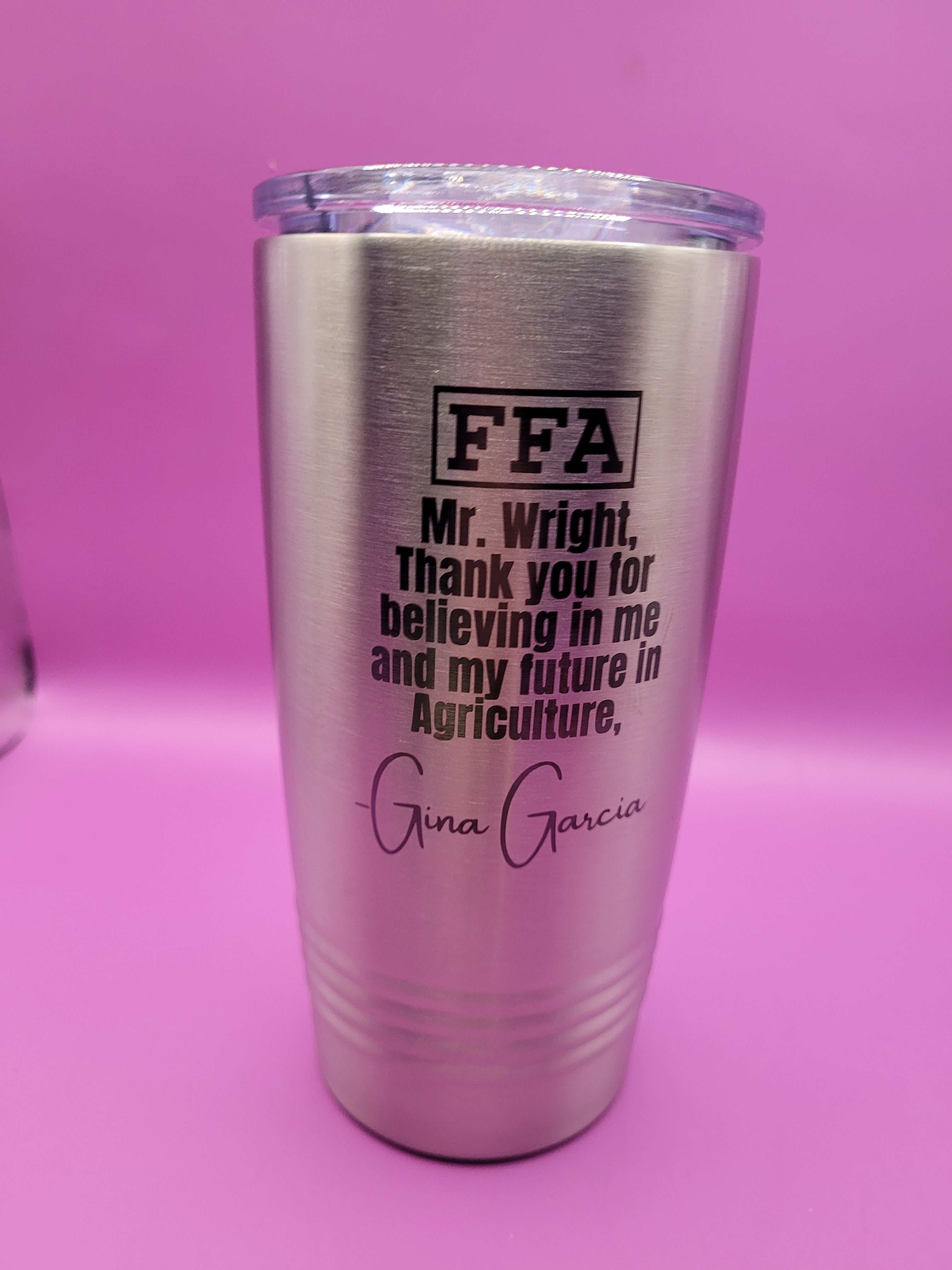 Here by the Owl - Personalized FFA Licensed 20oz Tumbler.