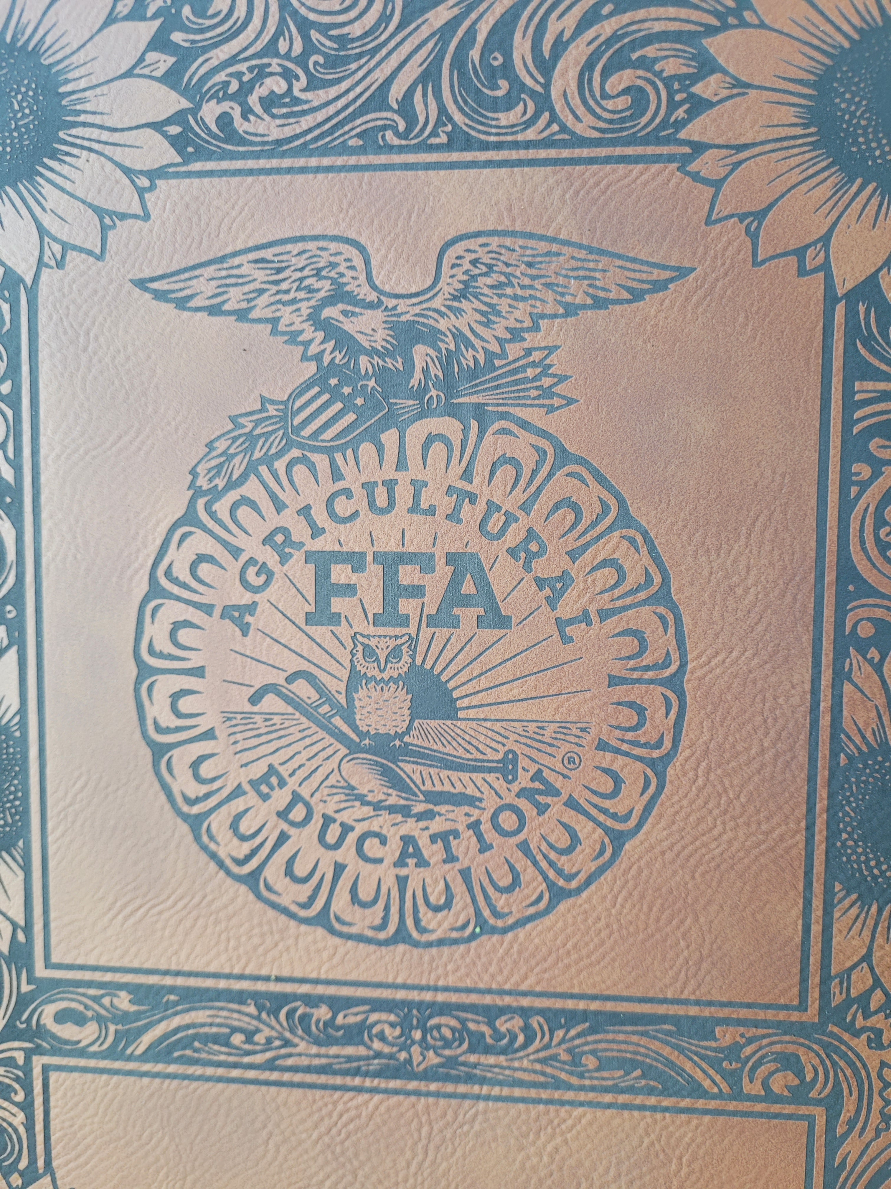 Custom FFA Portfolio - Sunflower Themed - Add Name, Chapter, Office