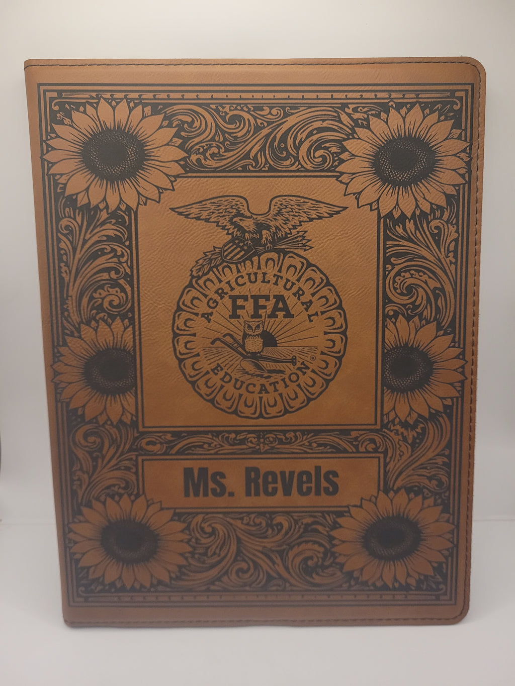 Custom FFA Portfolio - Sunflower Themed - Add Name, Chapter, Office