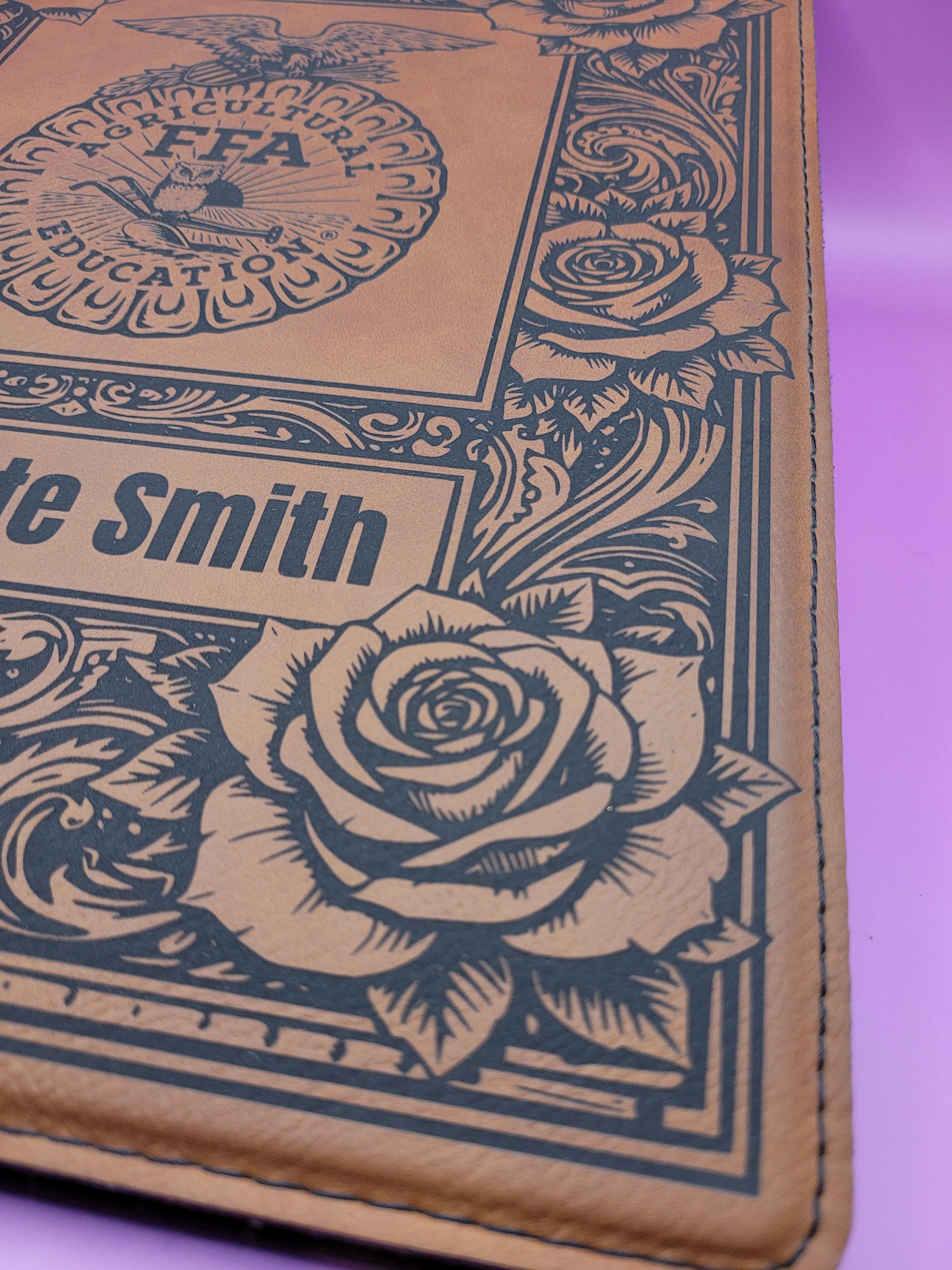Custom FFA Portfolio - Rose Themed - Add Name, Chapter, Office