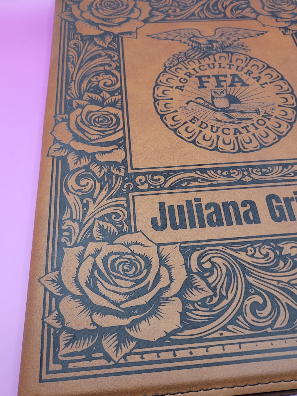 Custom FFA Portfolio - Rose Themed - Add Name, Chapter, Office