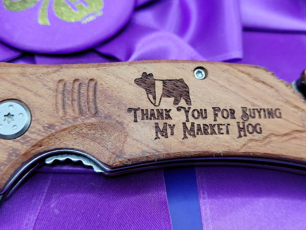 Livestock Buyer Thank You Knife
