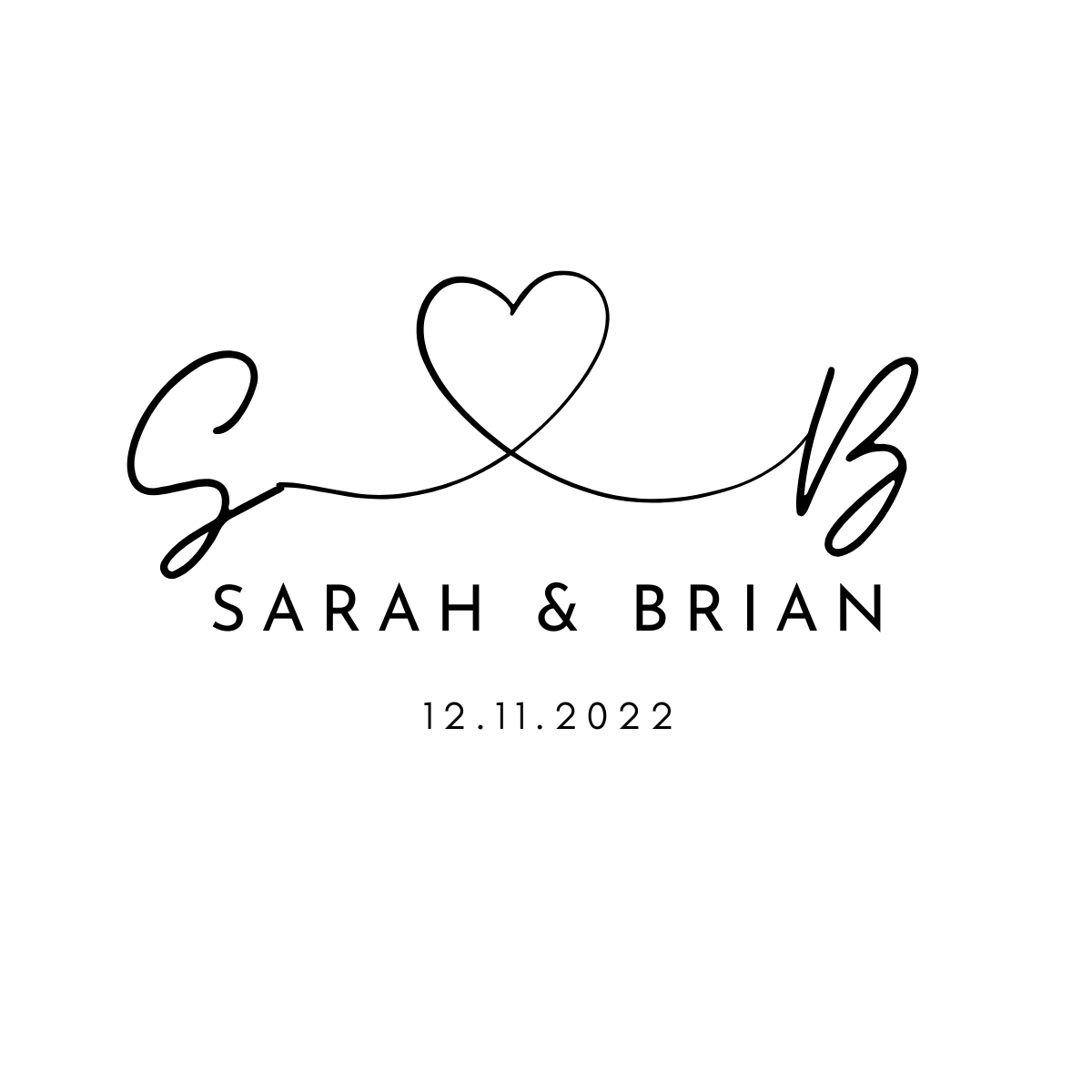 Custom Wedding Logo