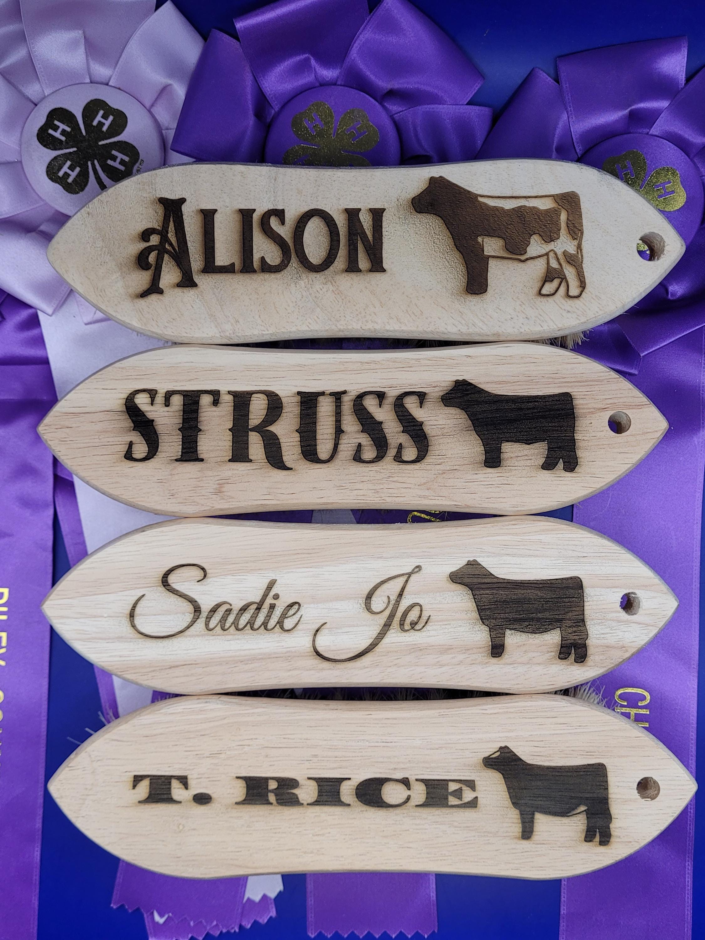 Custom Livestock Brush - Choose Species, Customize Font