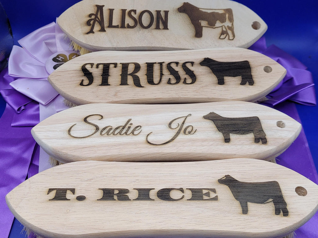 Custom Livestock Brush - Choose Species, Customize Font