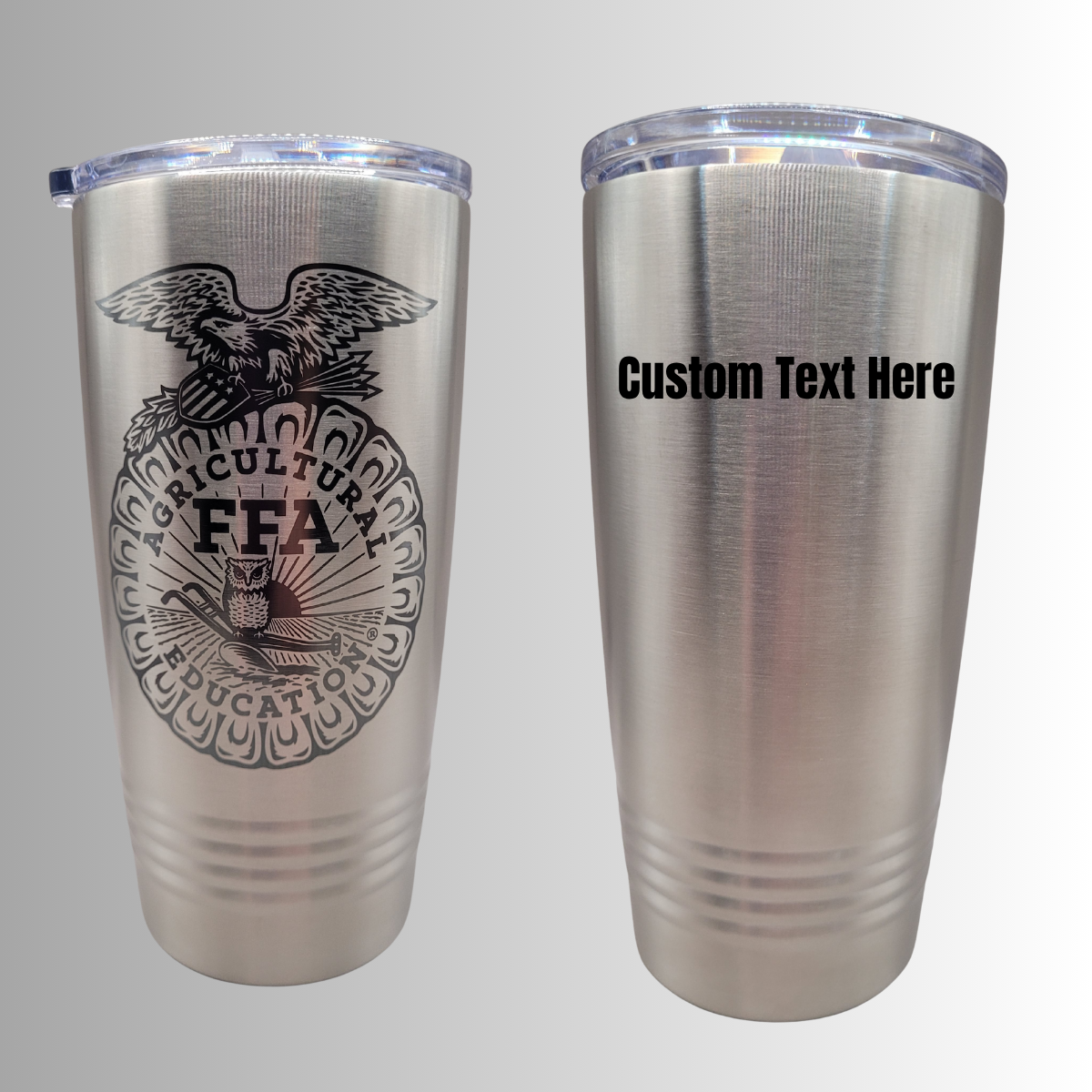 FFA Logo Custom Tumbler - Affinity Licensed - Add Custom Text