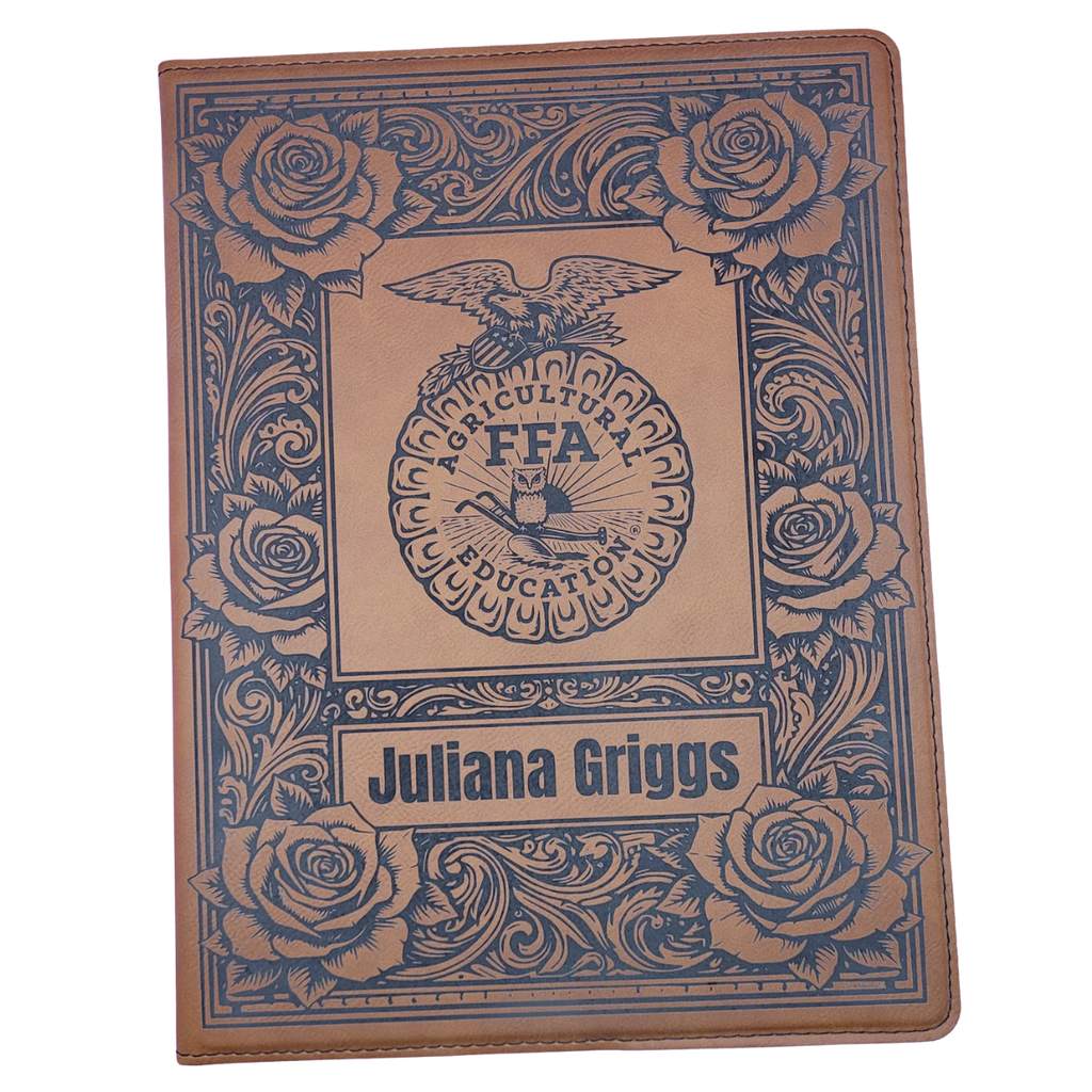 Custom FFA Portfolio - Rose Themed - Add Name, Chapter, Office