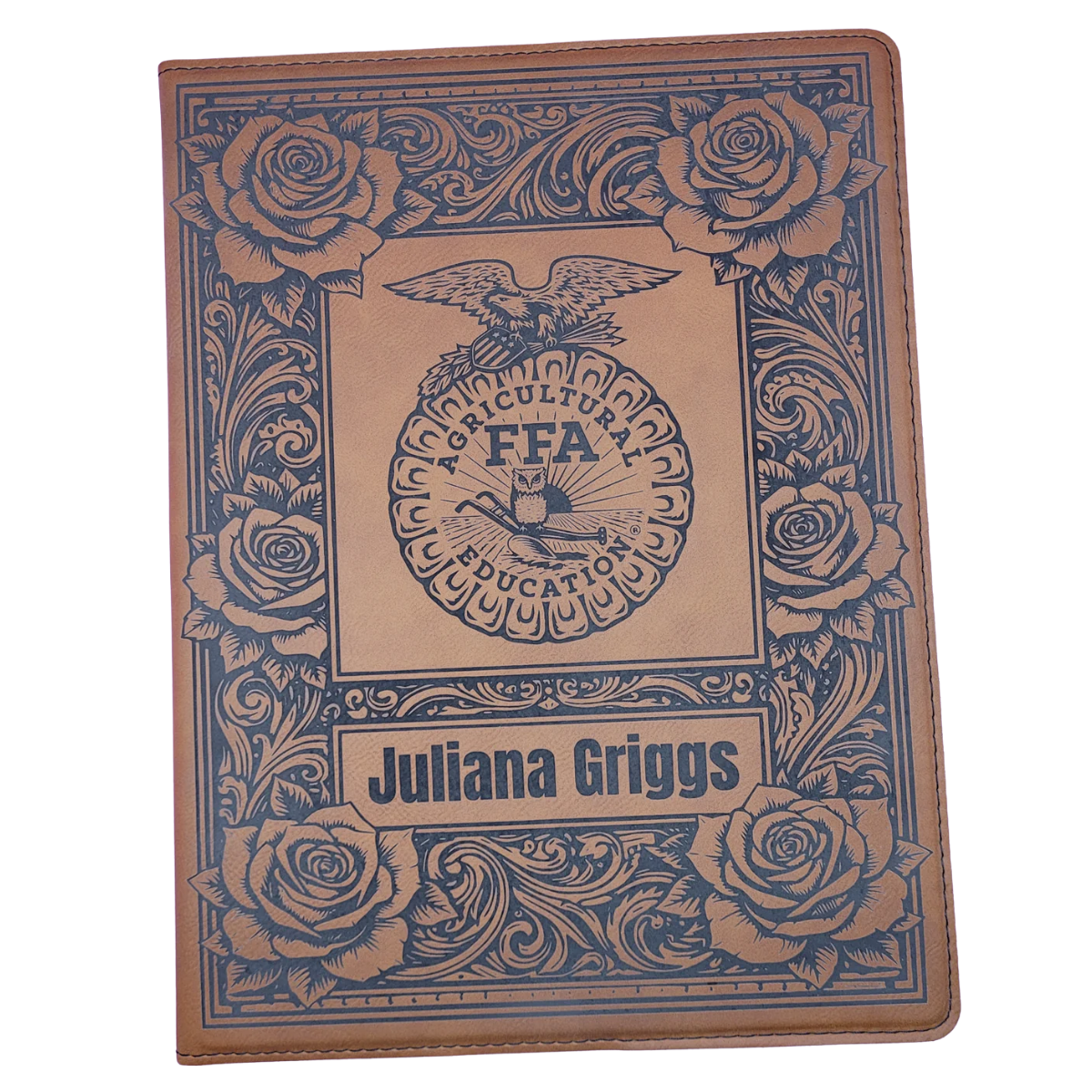 Custom FFA Portfolio - Rose Themed - Add Name, Chapter, Office