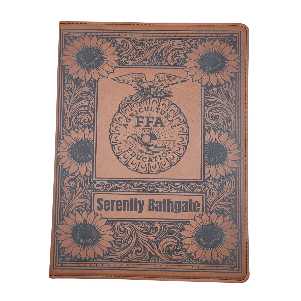 Custom FFA Portfolio - Sunflower Themed - Add Name, Chapter, Office
