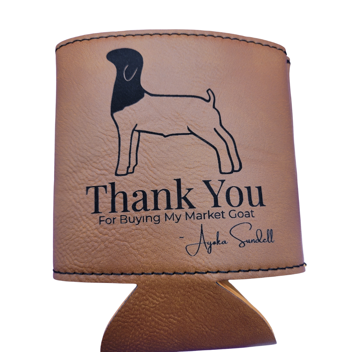 Custom Livestock Buyer Thank You Koozie