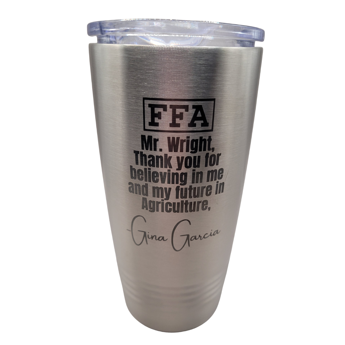 Here by the Owl - Personalized FFA Licensed 20oz Tumbler.